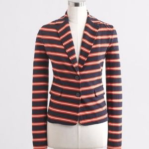 J. CREW STRIPED BLAZER JACKET 8/10